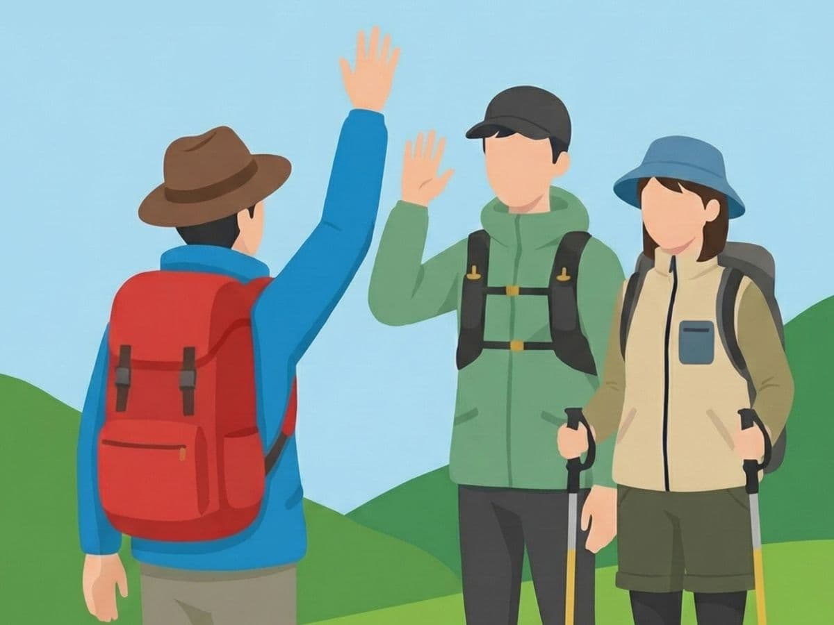 登山中の様子