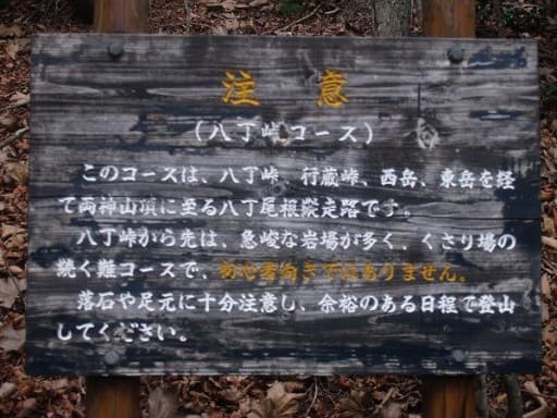 6月26日埼玉発両神山八丁尾根