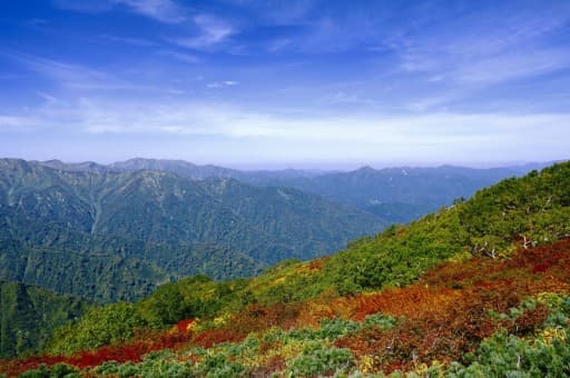 【9/19-20】秋の朝日連峰縦走　タクシー相乗り