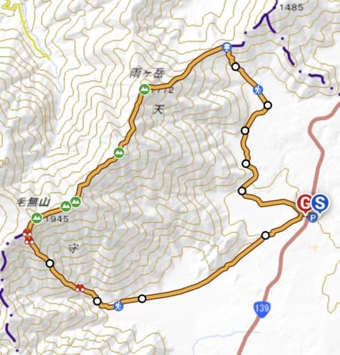 4/13毛無山〜雨ヶ岳【平日登山】