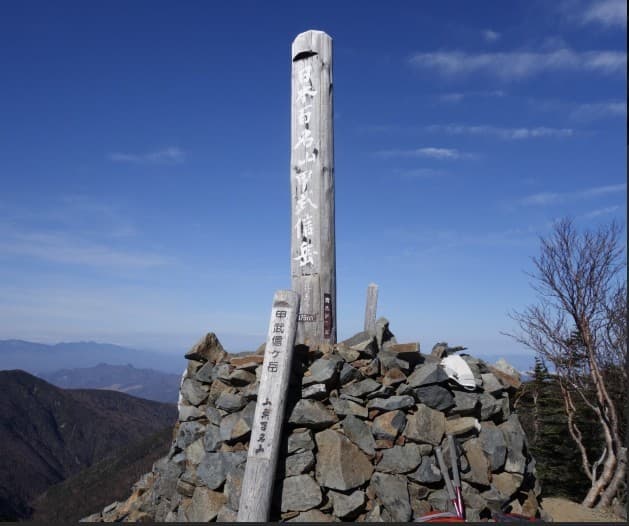 4月23日土曜日、甲武信岳参考画像:1