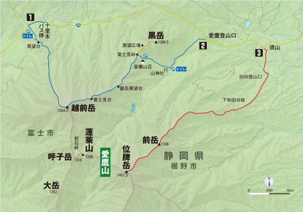 5/7(土)愛鷹連峰(越前岳〜黒岳)参考画像:1