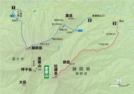 5/7(土)愛鷹連峰(越前岳〜黒岳)参考画像:1