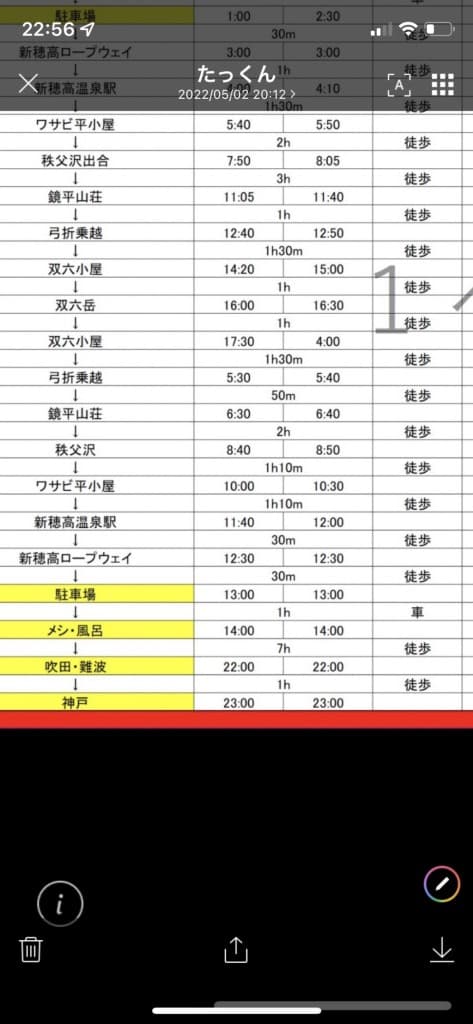双六岳（新穂高〜双六岳まで1泊ピストン）参考画像:1