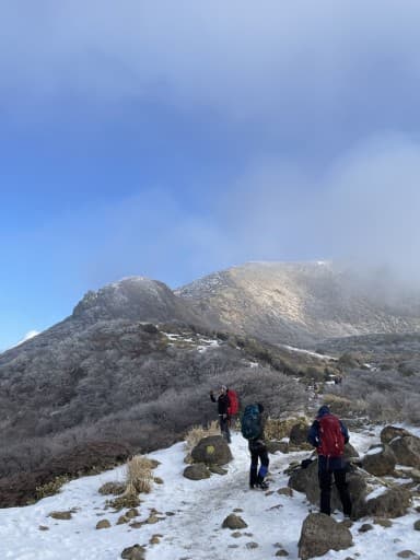 くじゅう連山　冬山連絡参考画像:1