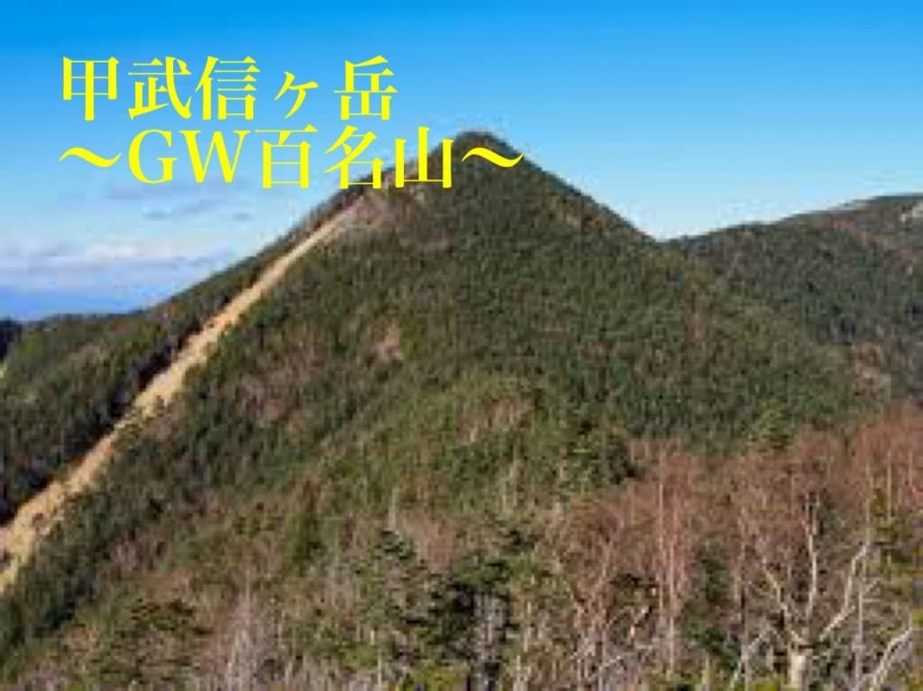 【前日発】5月5日（金）甲武信ヶ岳参考画像:0
