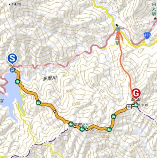 9/24日 奥多摩湖から御前山