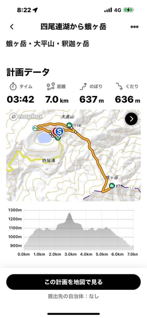 四尾連湖から蛾ヶ岳参考画像:0