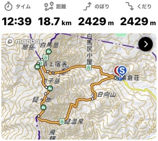 5/11 猿倉登山口から白馬三山日帰り（タクシー予約済み）参考画像:0
