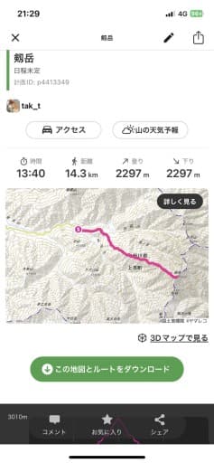 剱岳　早月尾根　日帰り弾丸登山参考画像:1