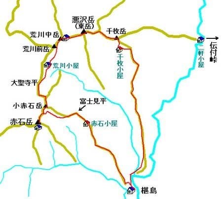 9/6-7 悪沢岳,赤石岳 周回1泊