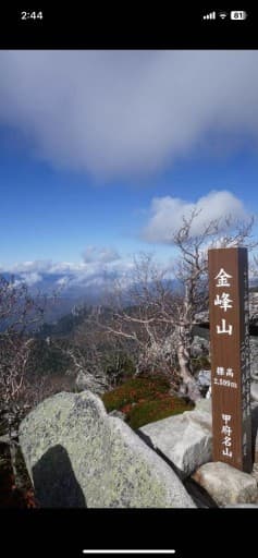 11/2(日) 金峰山　大弛峠相乗りタクシー